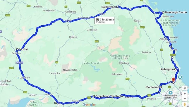 A route map